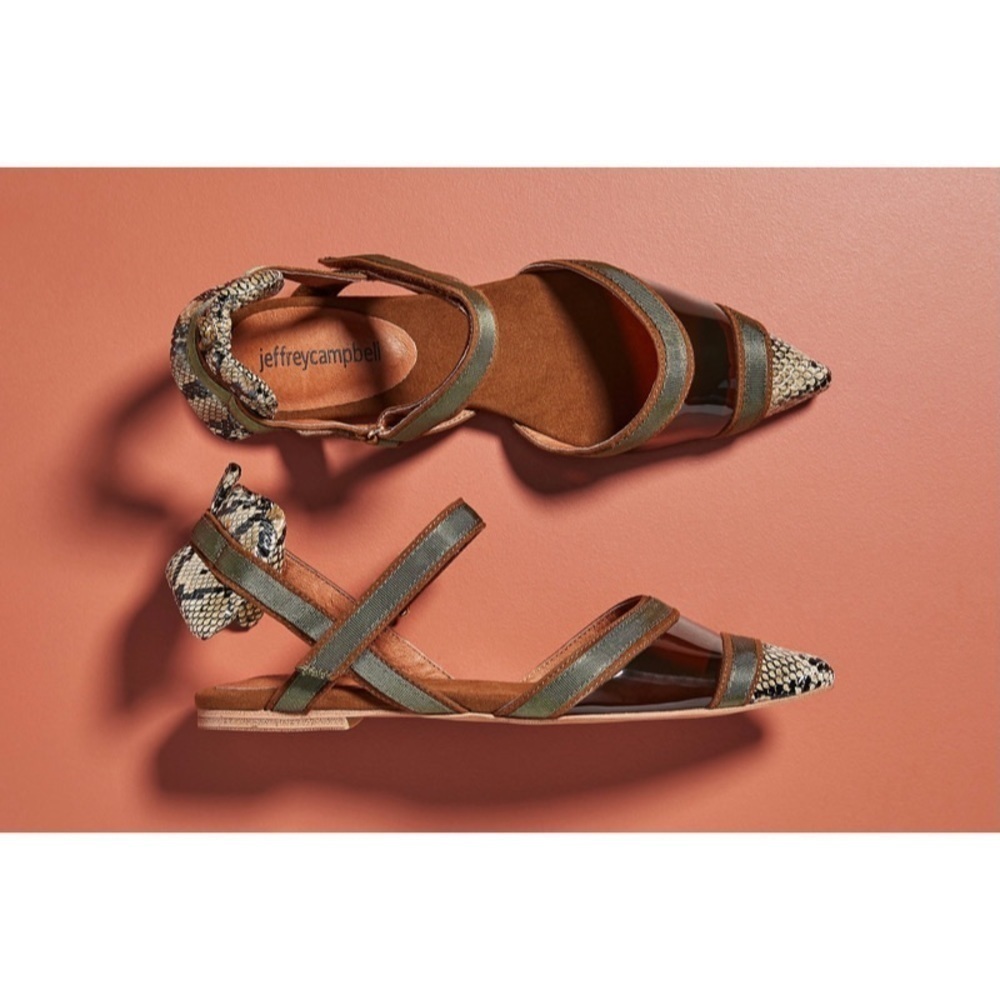 NEW IN BOX JEFFREY CAMPBELL Enrich Python Flats